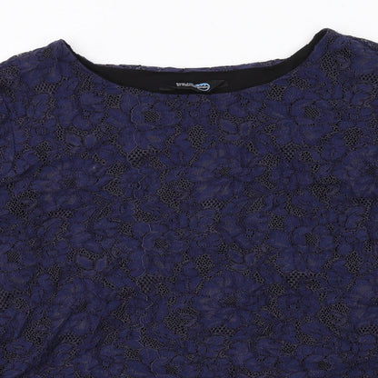 Womens UK Size 16 Blue Chameleon Blue Basic Blouse