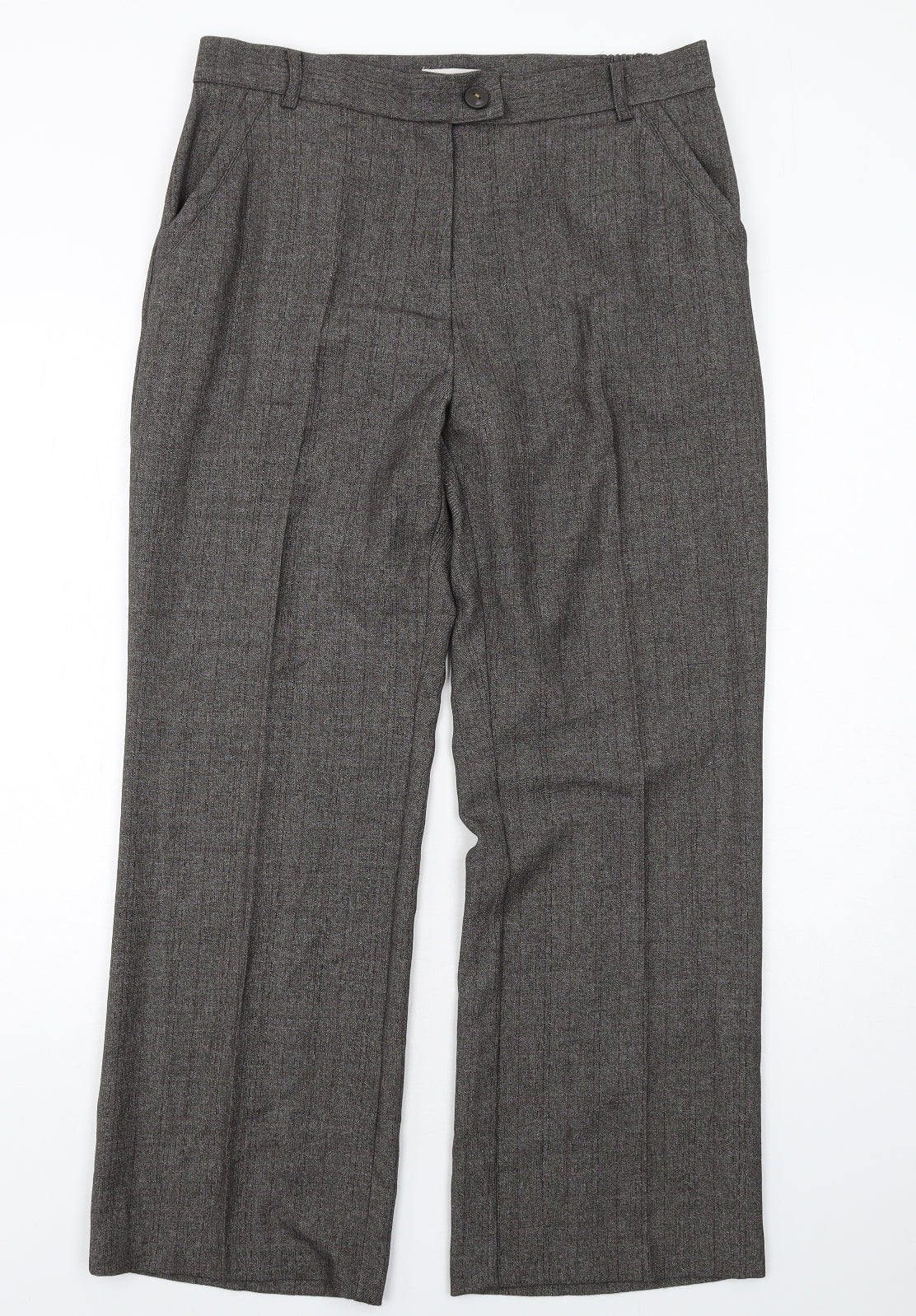 Womens UK Size 16 Anna Rose Regular Fit Dress Pants Grey Trousers