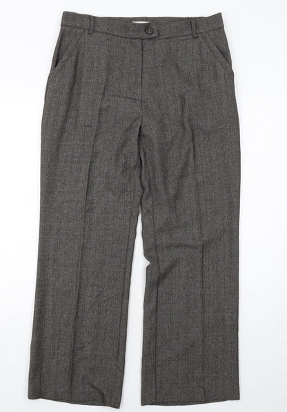 Womens UK Size 16 Anna Rose Regular Fit Dress Pants Grey Trousers