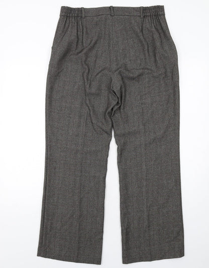 Womens UK Size 16 Anna Rose Regular Fit Dress Pants Grey Trousers