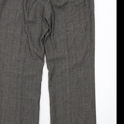 Womens UK Size 16 Anna Rose Regular Fit Dress Pants Grey Trousers