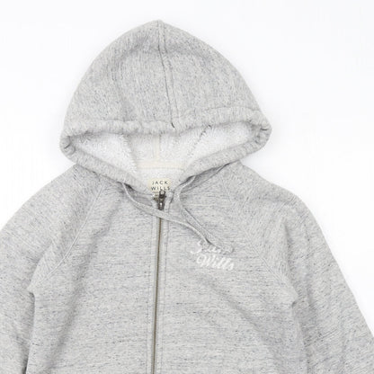 Womens UK Size 6 Jack Wills Grey Full Zip Hoodie