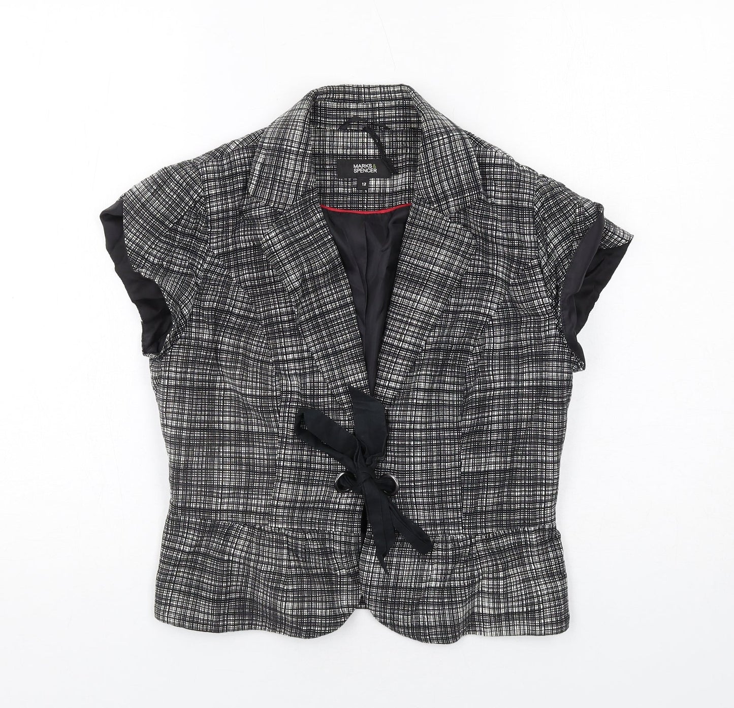 Womens UK Size 12 Marks and Spencer Black Jacket