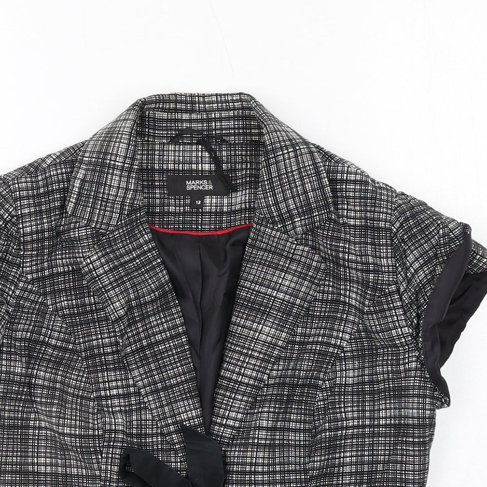 Womens UK Size 12 Marks and Spencer Black Jacket