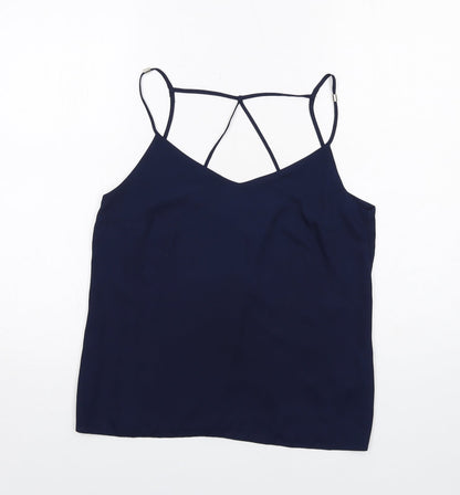 Womens UK Size 10 Lipsy Blue Basic Tank