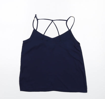 Womens UK Size 10 Lipsy Blue Basic Tank