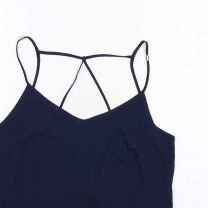 Womens UK Size 10 Lipsy Blue Basic Tank