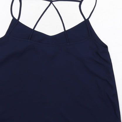 Womens UK Size 10 Lipsy Blue Basic Tank
