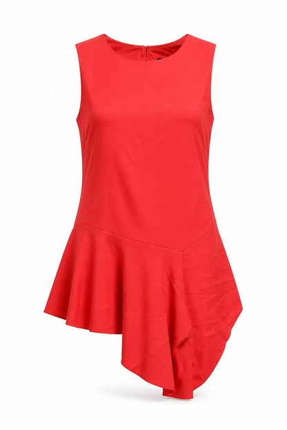 Womens UK Size 10 Roman Red Basic Tank