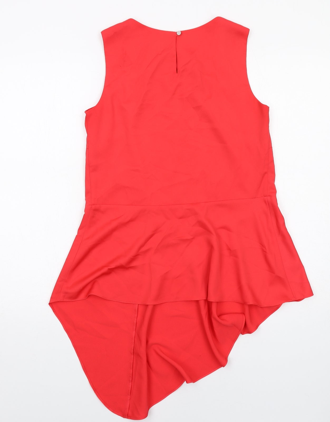 Womens UK Size 10 Roman Red Basic Tank