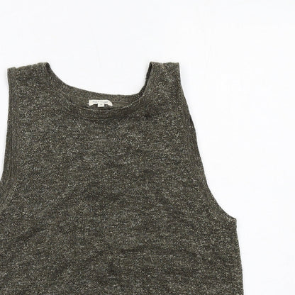 Womens UK Size 8 River Island Green Basic Tank