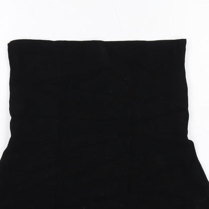 Zara Womens Black Viscose Mini Size L Off the Shoulder Pullover