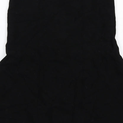 Zara Womens Black Viscose Mini Size L Off the Shoulder Pullover