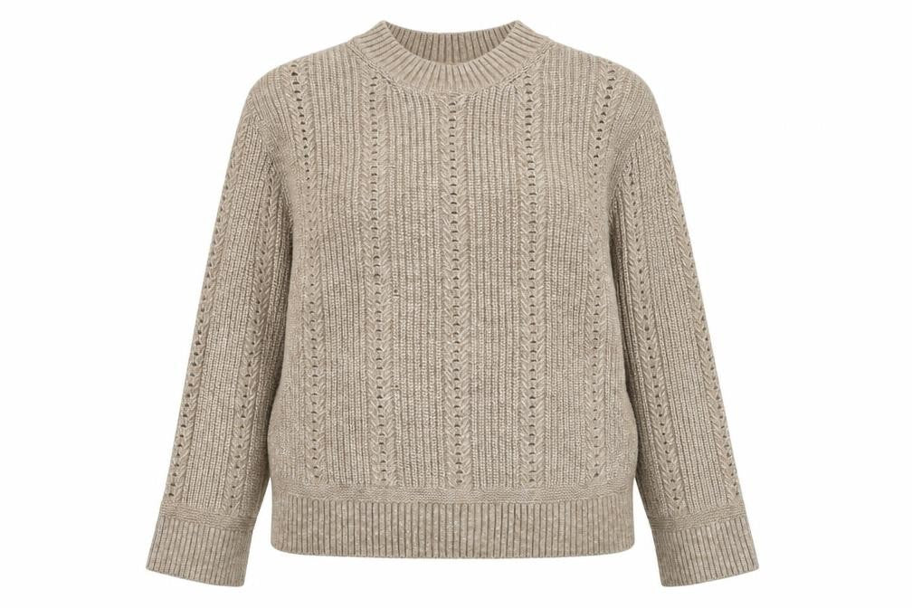 Womens UK Size S Marks and Spencer Beige Pullover Jumper