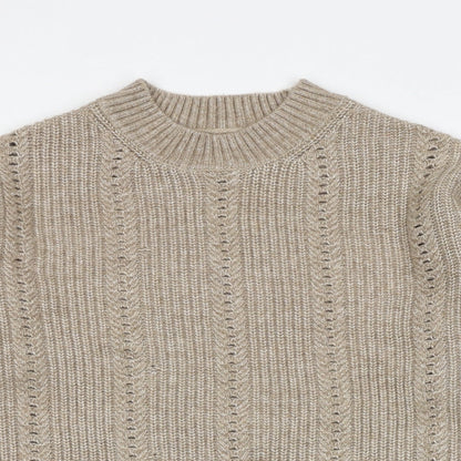 Womens UK Size S Marks and Spencer Beige Pullover Jumper