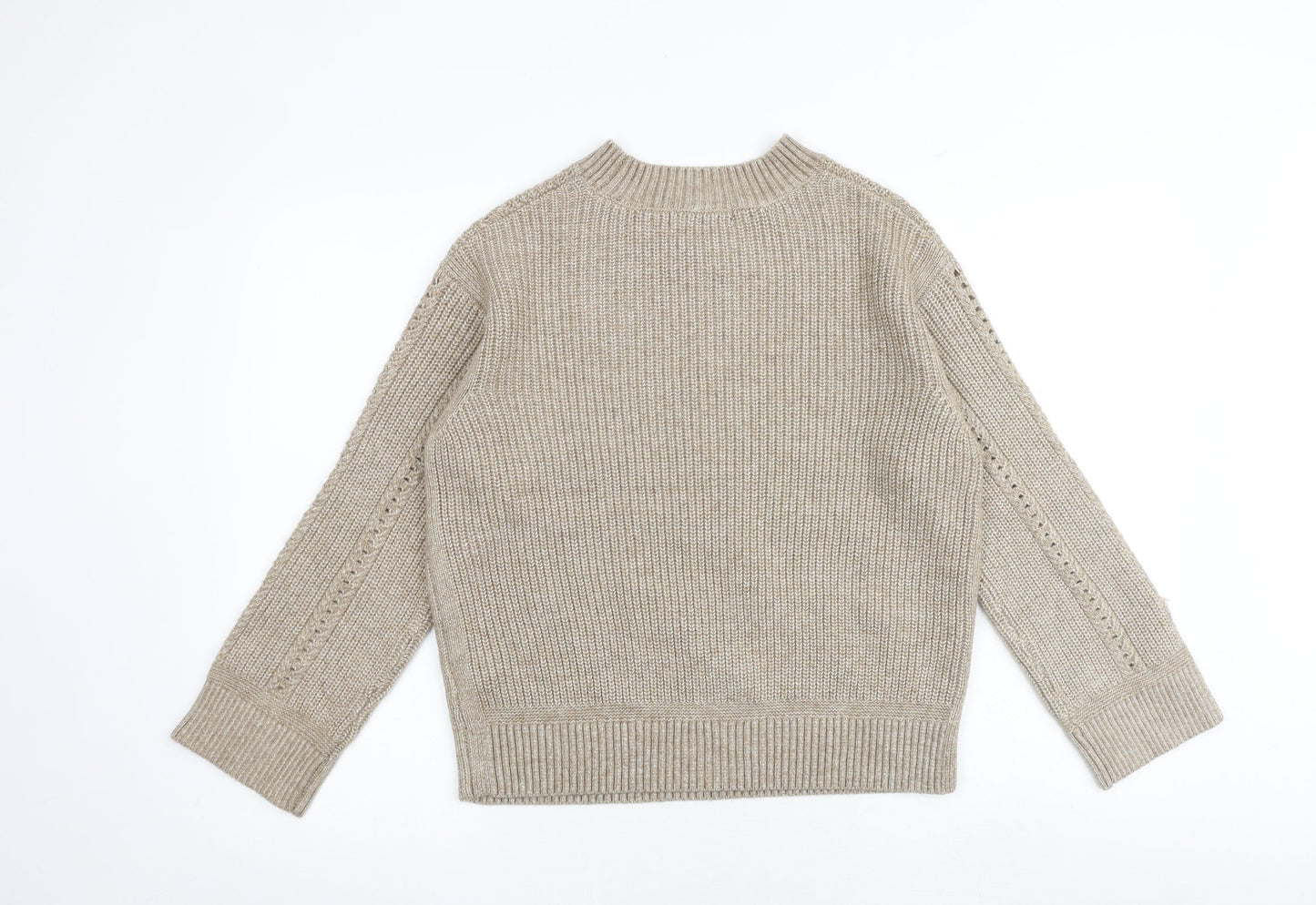 Womens UK Size S Marks and Spencer Brown Pullover Jumper