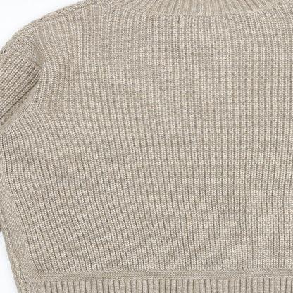 Womens UK Size S Marks and Spencer Brown Pullover Jumper