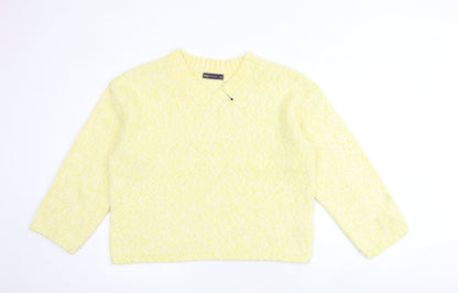 Womens UK Size L Marks and Spencer Yellow Pullover Jumper