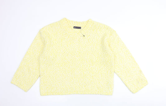 Womens UK Size L Marks and Spencer Yellow Pullover Jumper