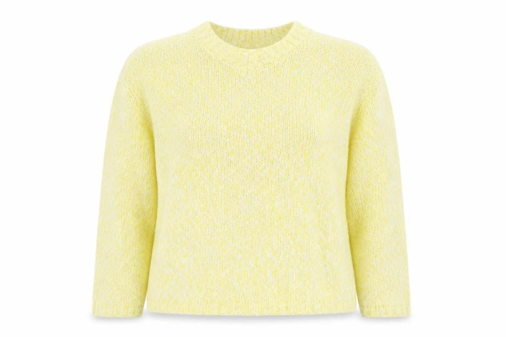 Womens UK Size L Marks and Spencer Yellow Pullover Jumper