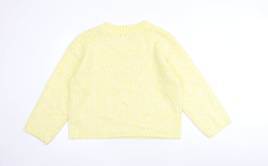 Womens UK Size L Marks and Spencer Yellow Pullover Jumper