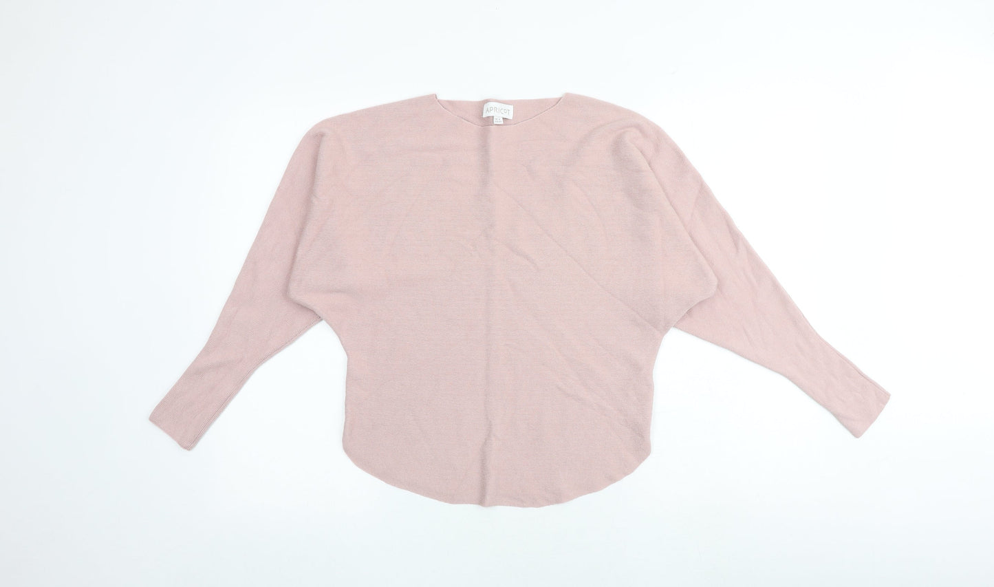 Apricot Womens Pink Round Neck Viscose Pullover Jumper Size 8