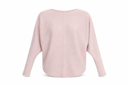 Womens UK Size 8 Apricot Pink Pullover Jumper