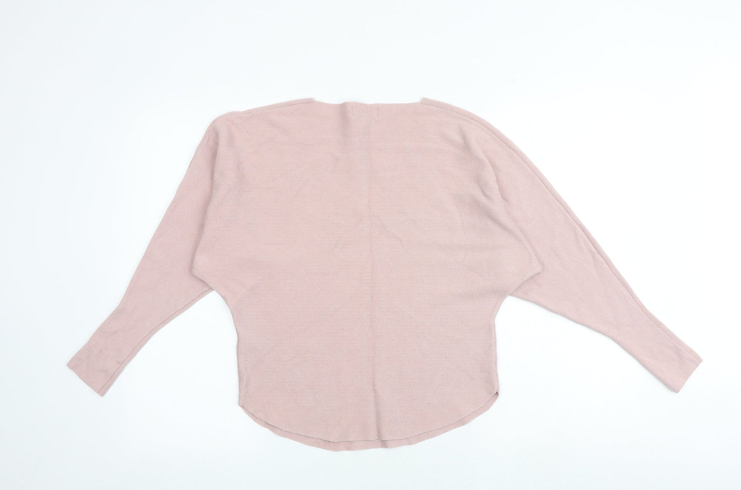Apricot Womens Pink Round Neck Viscose Pullover Jumper Size 8
