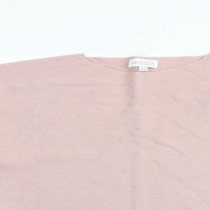 Apricot Womens Pink Round Neck Viscose Pullover Jumper Size 8