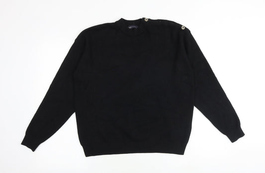 Womens UK Size M Marks and Spencer Black Pullover Jumper