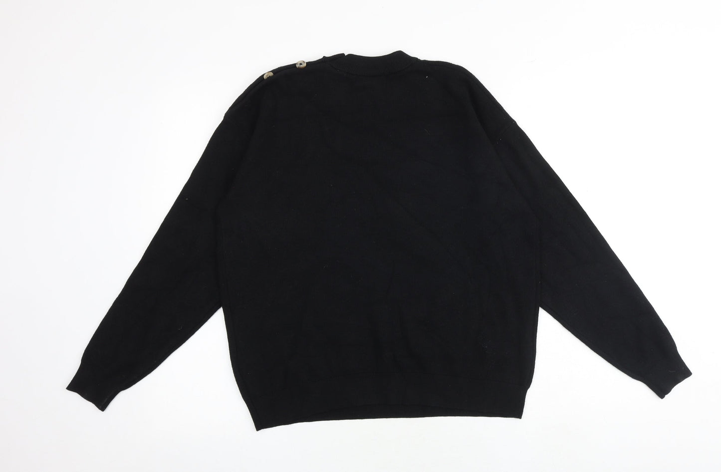 Womens UK Size M Marks and Spencer Black Pullover Jumper