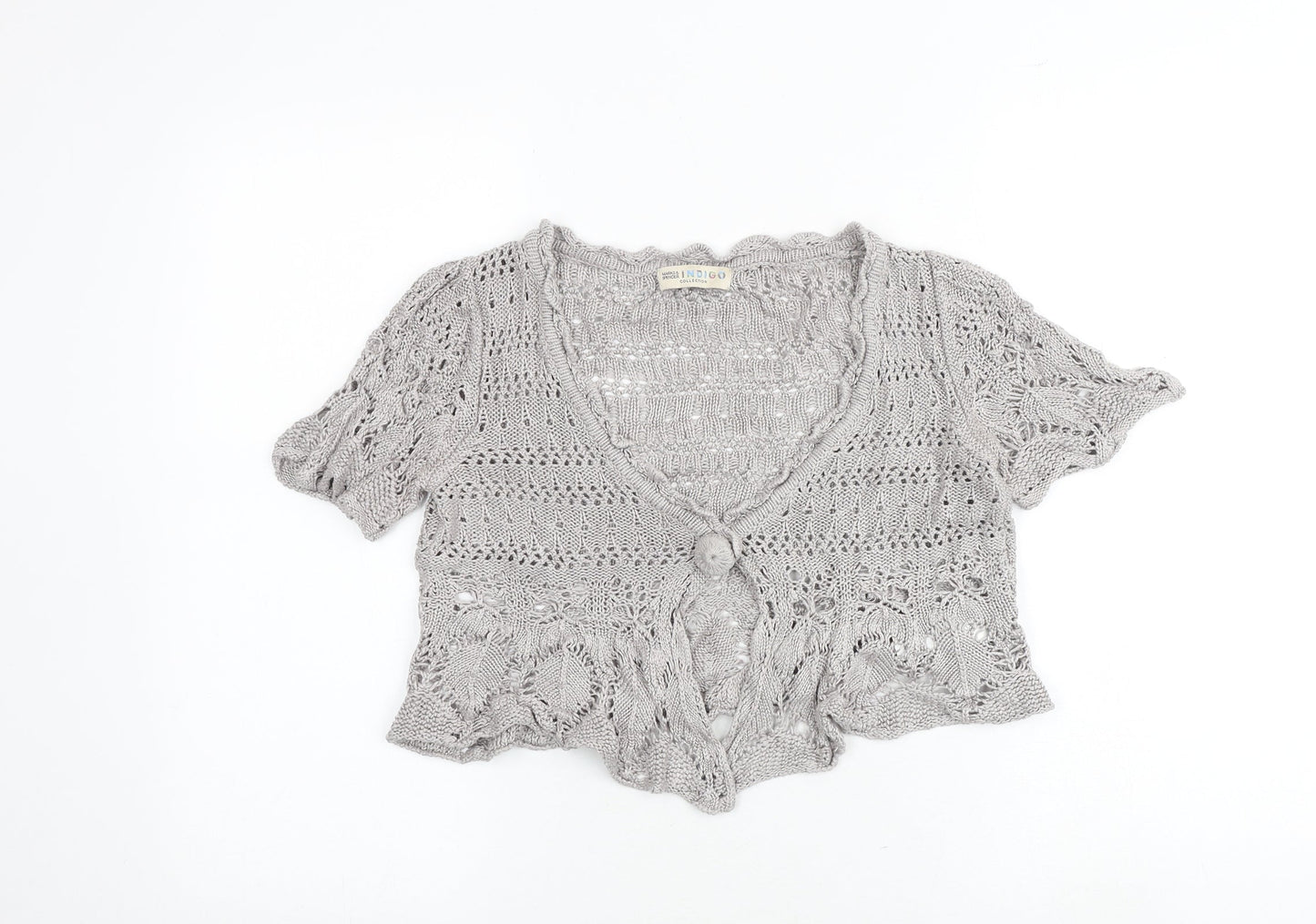 Womens UK Size 12 Marks and Spencer Grey Cardigan Jumper