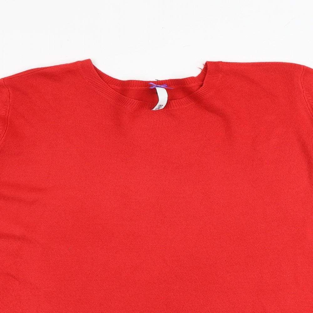 Womens UK Size 14 BHS Red Pullover Jumper
