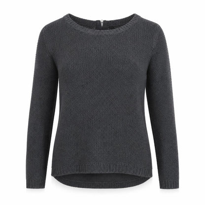 H&M Womens Grey Round Neck Acrylic Pullover Jumper Size S