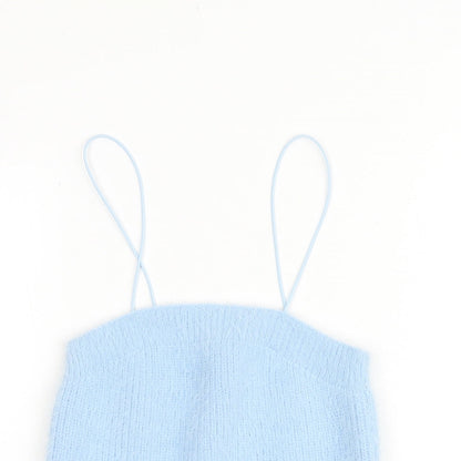 Womens UK Size 12 New Look Blue Camisole Tank