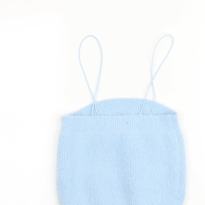 Womens UK Size 12 New Look Blue Camisole Tank