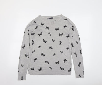 Womens UK Size 10 Marks and Spencer Grey Pullover Jumper
