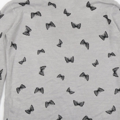 Womens UK Size 10 Marks and Spencer Grey Pullover Jumper