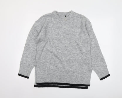 Womens UK Size S New Look Grey Pullover Jumper