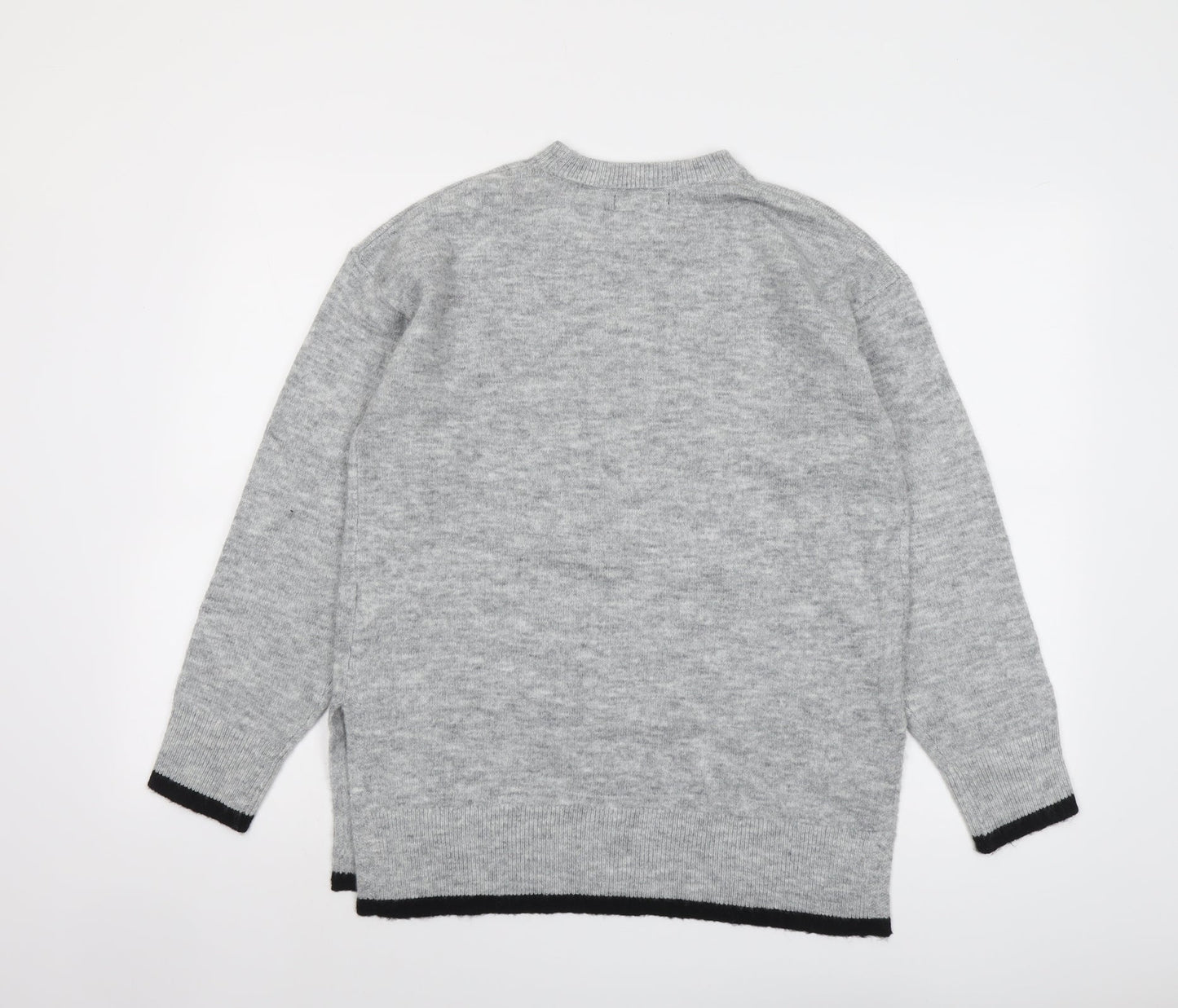 Womens UK Size S New Look Grey Pullover Jumper