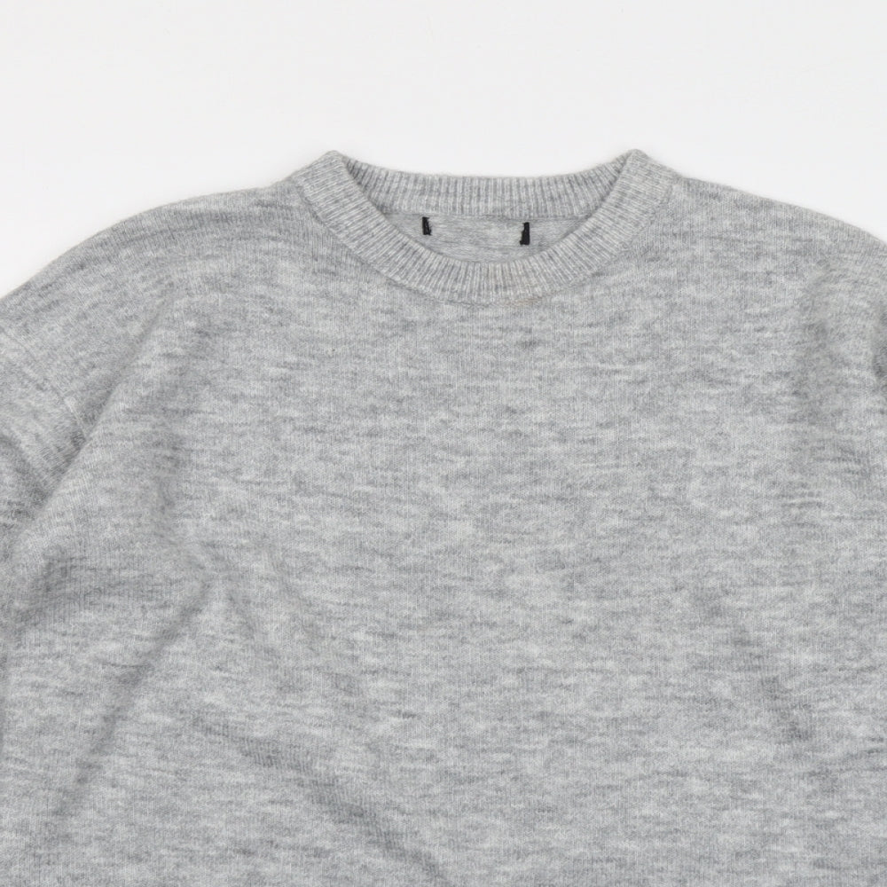Womens UK Size S New Look Grey Pullover Jumper