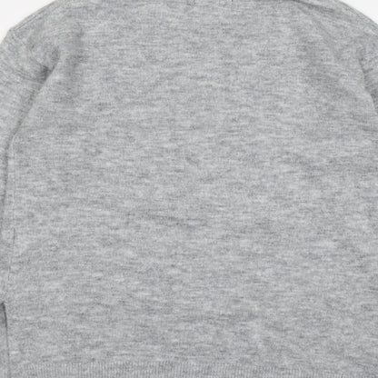 Womens UK Size S New Look Grey Pullover Jumper