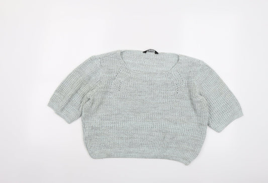 Womens UK Size 12 Miss Selfridge Grey Pullover Jumper