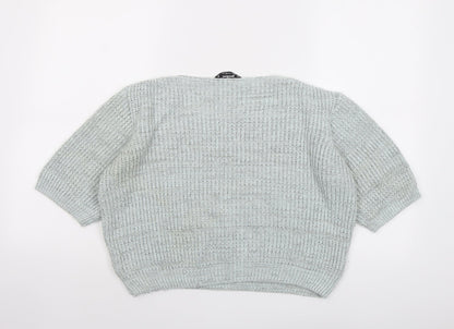 Womens UK Size 12 Miss Selfridge Grey Pullover Jumper