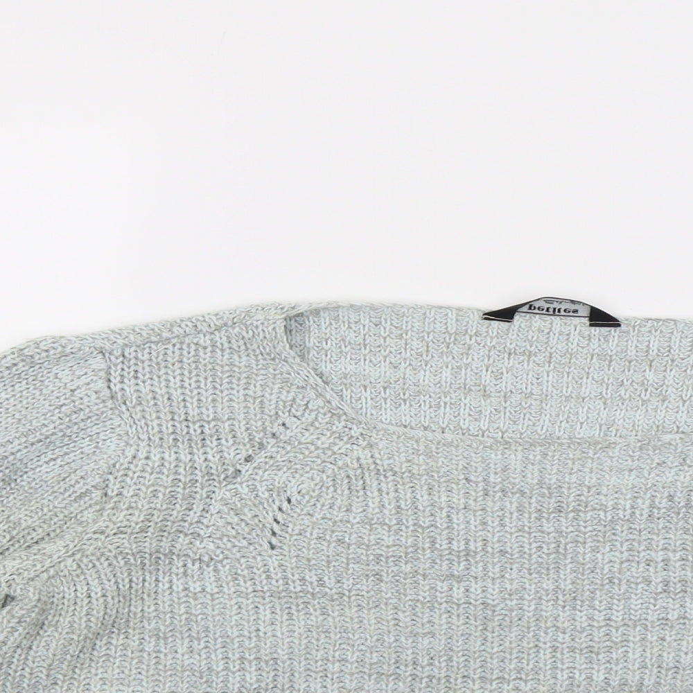 Womens UK Size 12 Miss Selfridge Grey Pullover Jumper