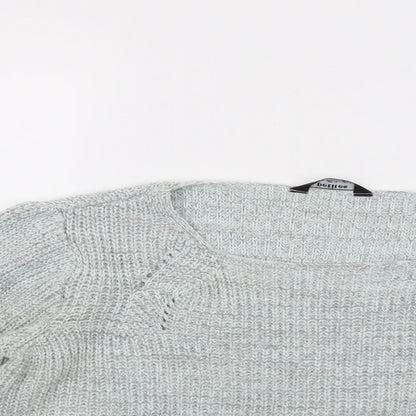 Womens UK Size 12 Miss Selfridge Grey Pullover Jumper