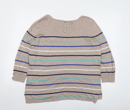 Womens UK Size 16 Wallis Beige Pullover Jumper