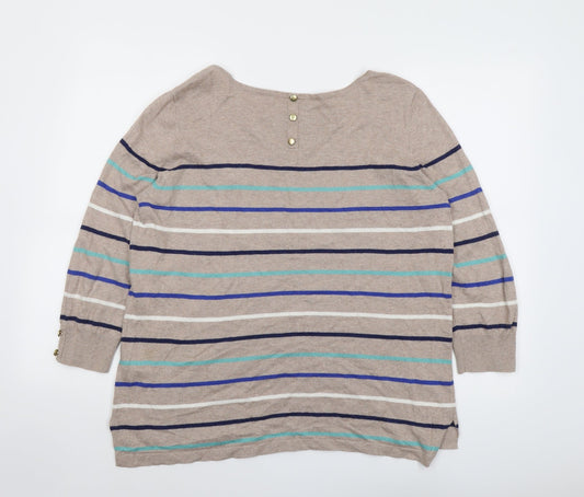Womens UK Size 16 Wallis Beige Pullover Jumper
