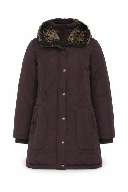 Womens UK Size 10 Debenhams Brown Overcoat