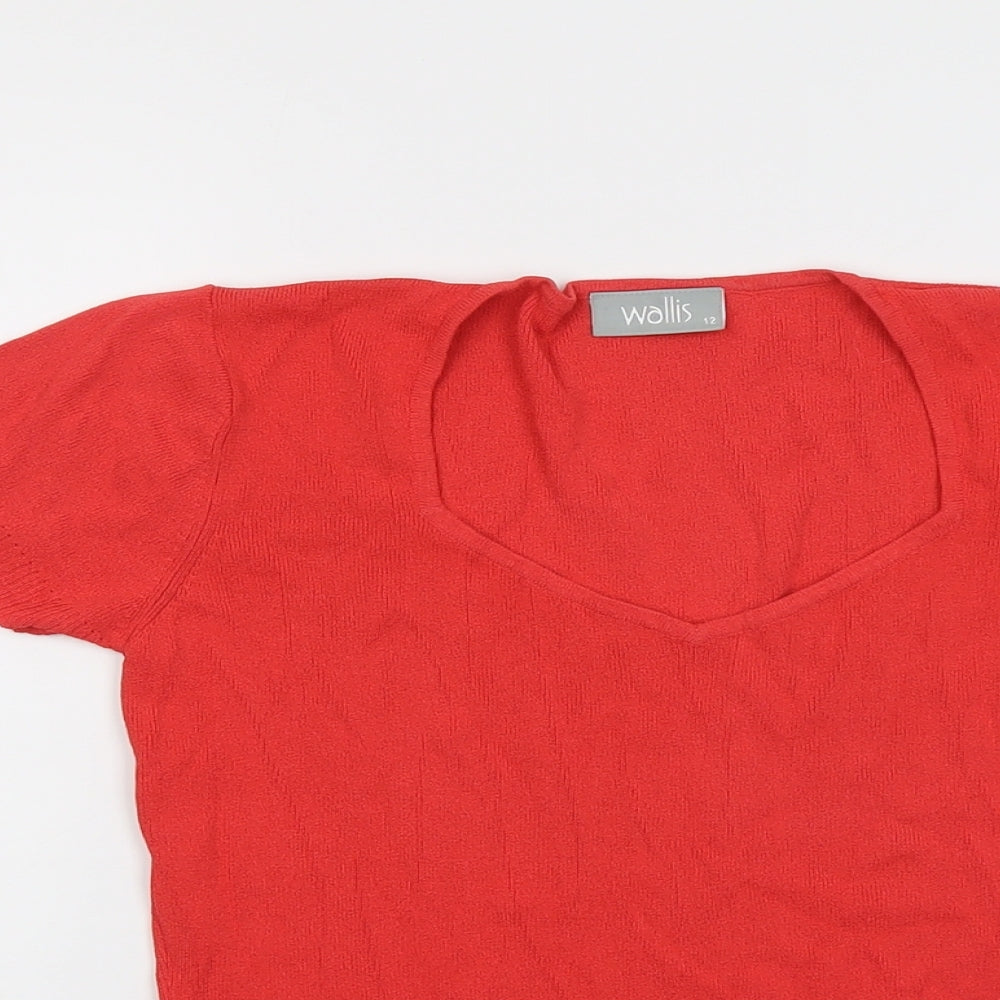 Womens UK Size 12 Wallis Red Pullover Jumper